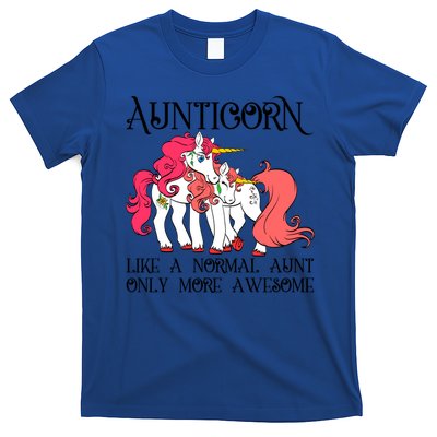 Aunt Unicorn Cute Aunticorn With Unicorn Aunts Niece Gift T-Shirt