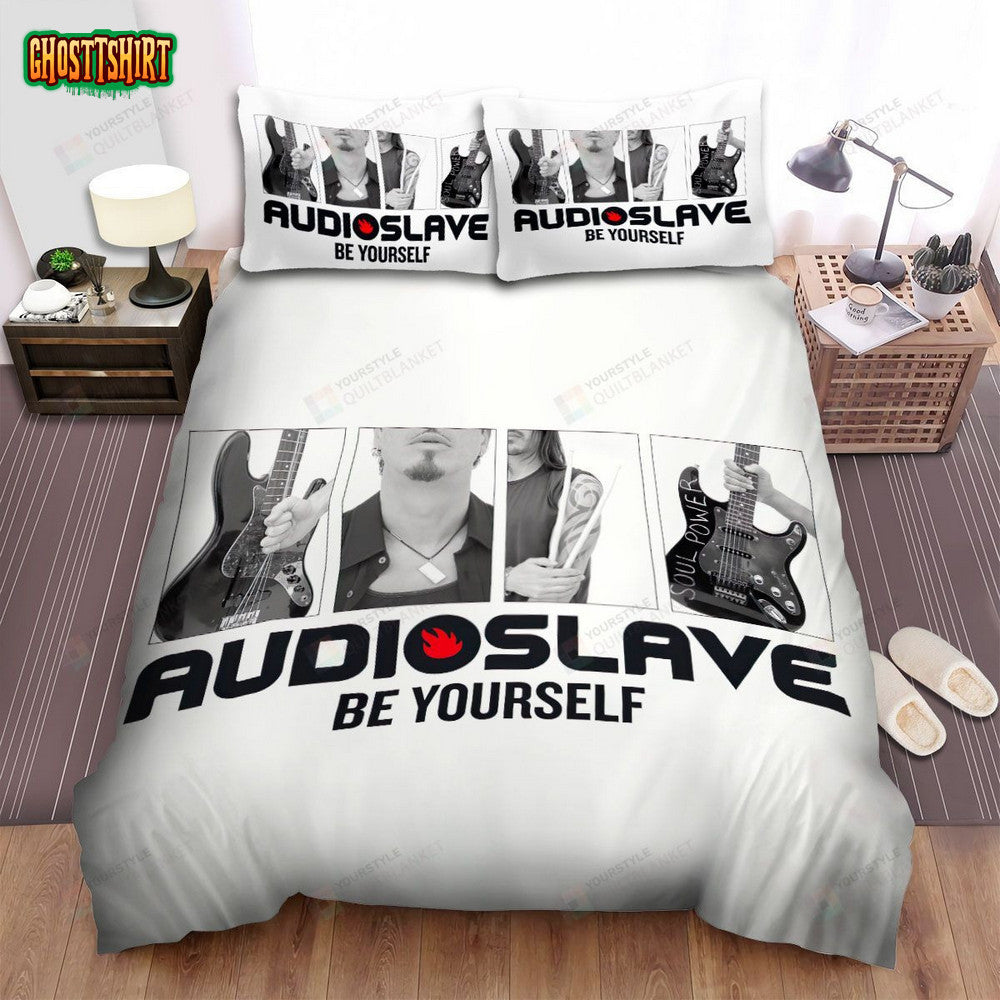 Audioslave Music Band Be Yourself Art Bed Sheets Spread Comforter Duvet Cover Bedding Set