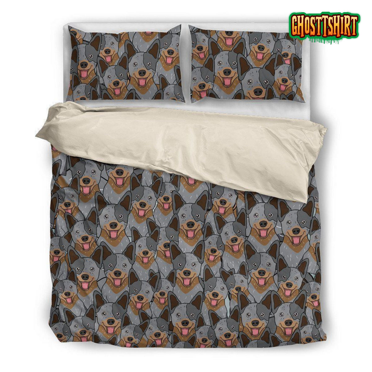 Australian Cattle Dog Bed Sheets Duvet Cover Bedding Set