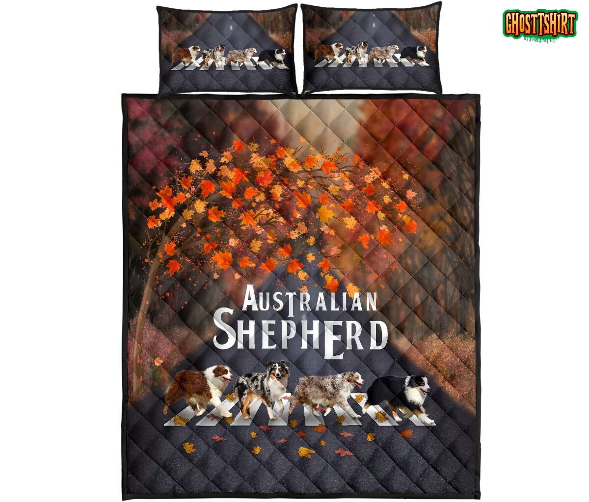 Australian Shepherd Autumn Bedding Set