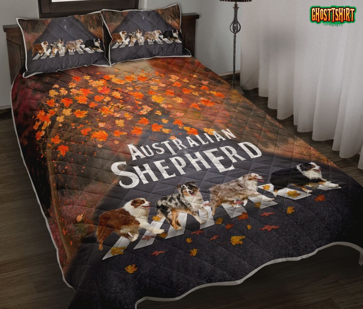 Australian Shepherd Autumn Bedding Set