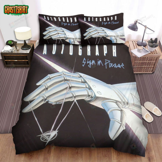 Autograph Band Sign In Please Album Cover Bed Sheets Spread Comforter Duvet Cover Bedding Set