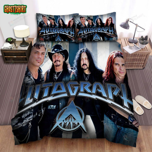 Autograph Band Wallpaper Bed Sheets Spread Comforter Duvet Cover Bedding Set