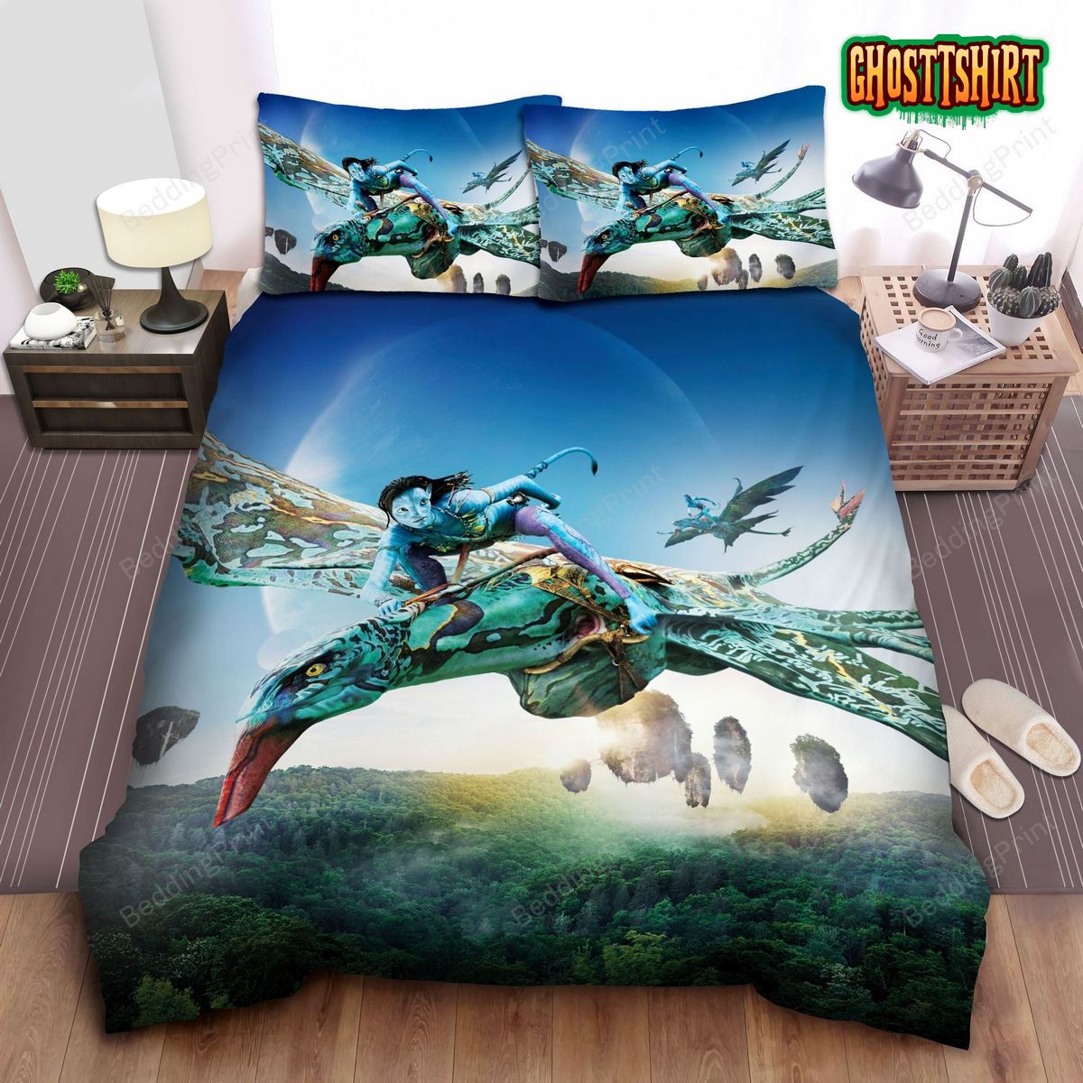 Avatar 2 Movie Trailer Scene Bed Sheets Duvet Cover Bedding Set
