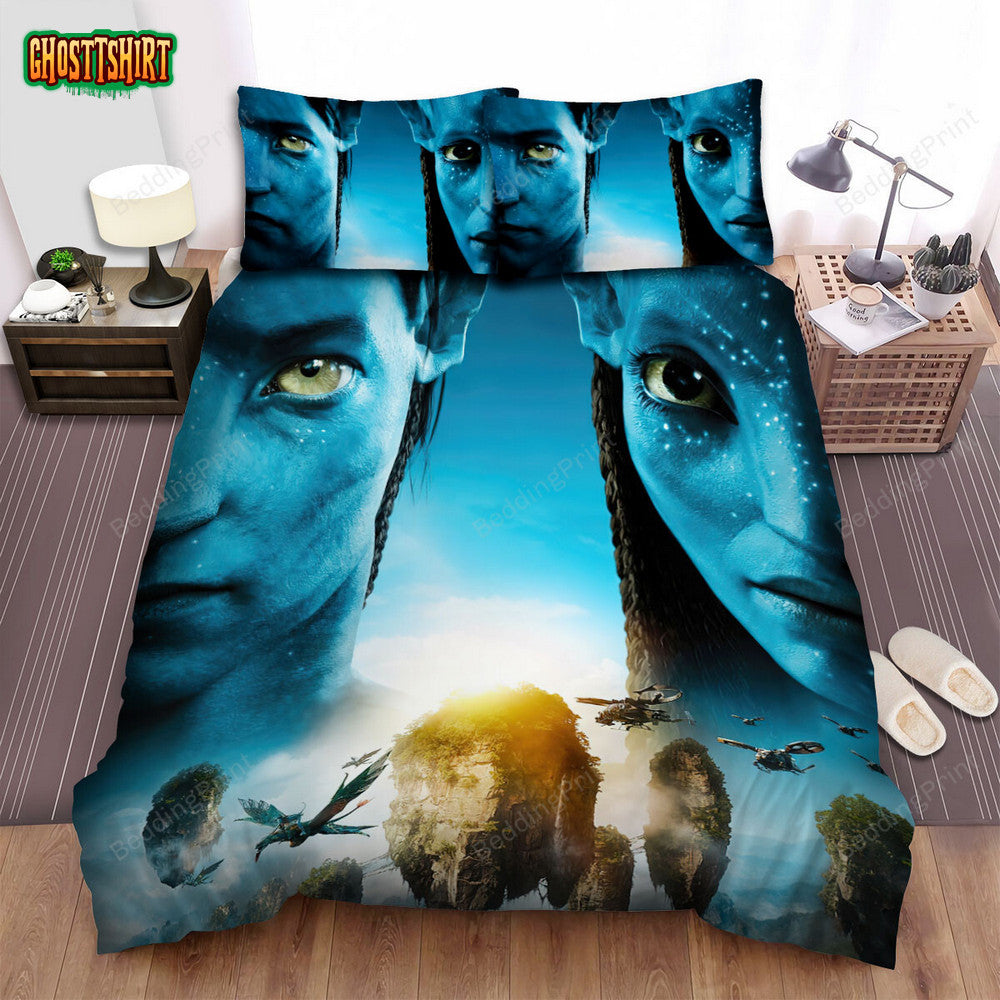 Avatar (2009) Movie Poster Artwork 3 Bed Sheets Duvet Cover Bedding Set