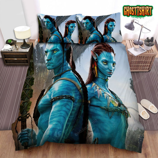 Avatar 2009 Movie Poster Fanart 3 Bed Sheets Duvet Cover Bedding Set