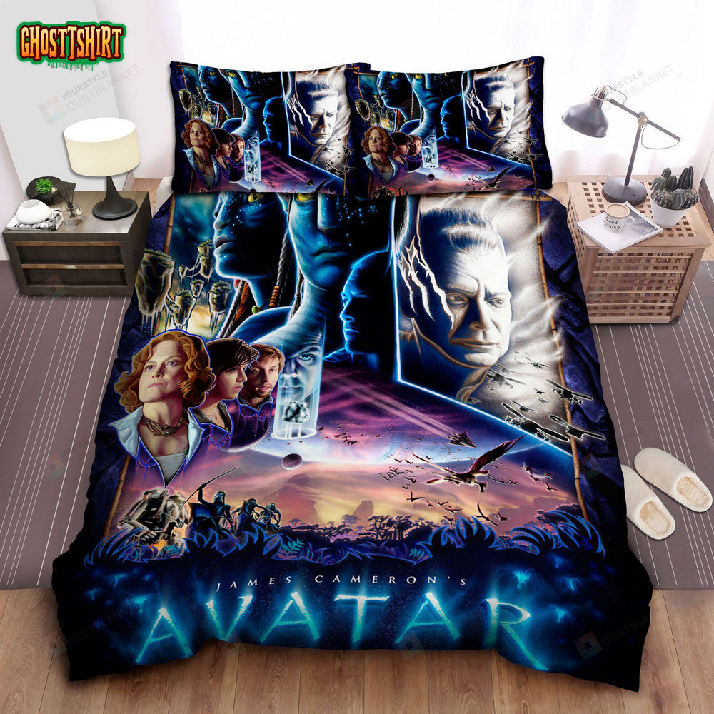 Avatar Characters In Digital Art Poster Bed Sheets Spread Comforter Duvet Cover Bedding Set