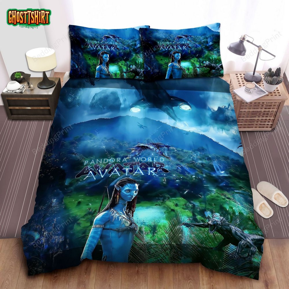 Avatar Neytiri And The Pandora World Bed Sheets Duvet Cover Bedding Set