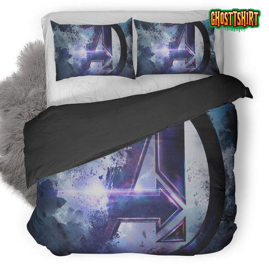 Avengers Endgame Logo Abstract Artwork Duvet Cover Bedding Set