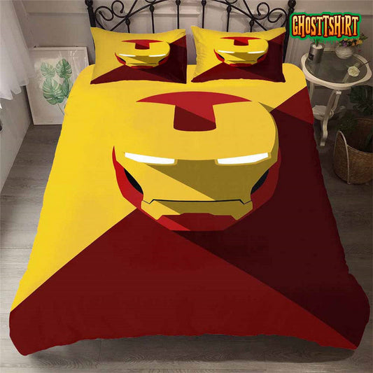 Avengers Iron Man Print Bedding Set