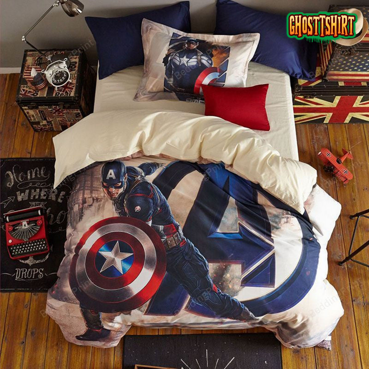Avengers Super Hero Captain America Bedding Set