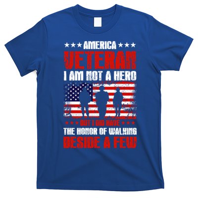 America Veteran Gift I Am Not A Hero Funny Gift T-Shirt