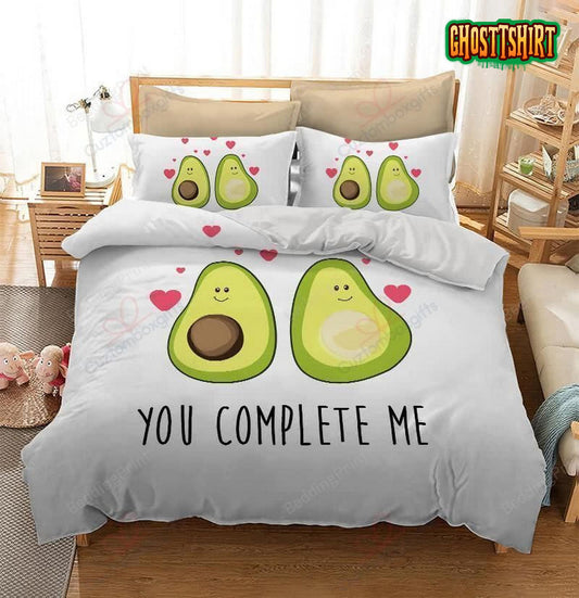 Avocado You Complete Me Bedding Set