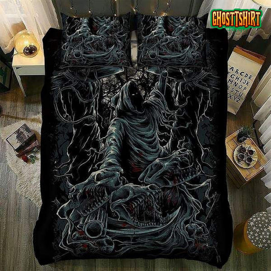 Awesome Skull Bed Sheets Duvet Cover Bedding Set