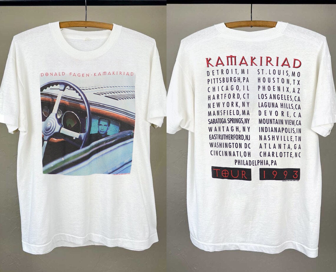 1993 Donald Fagen Kamakiriad Tour T-Shirt, Donald Fagen Shirt, Kamakiriad Tour Shirt