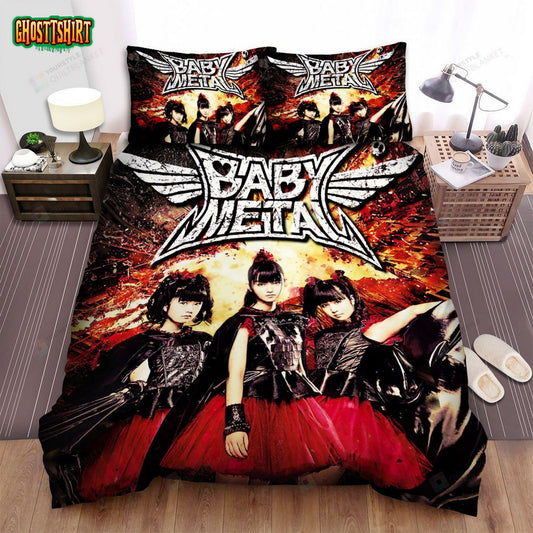 Babymetal Music Poster Album Bed Sheets Spread Comforter Duvet Cover Bedding Set