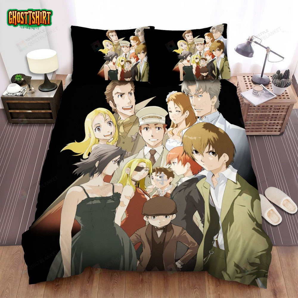 Baccano Series Anime Mystery Bed Sheets Spread Comforter Duvet Cover Bedding Set