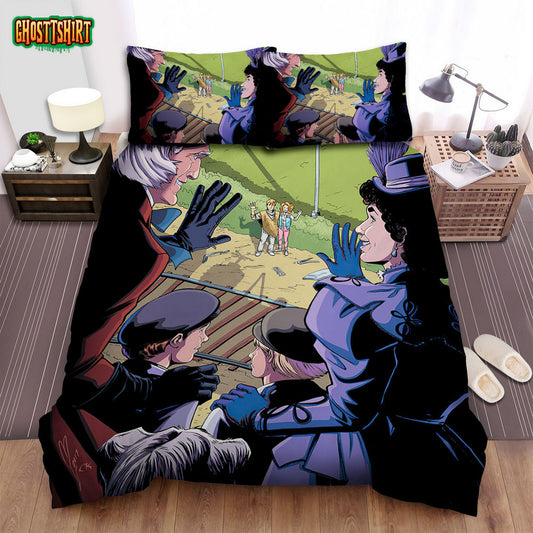 Back To The Future Part Iii Movie Art 4 Bed Sheets Spread Comforter Duvet Cover Bedding Set