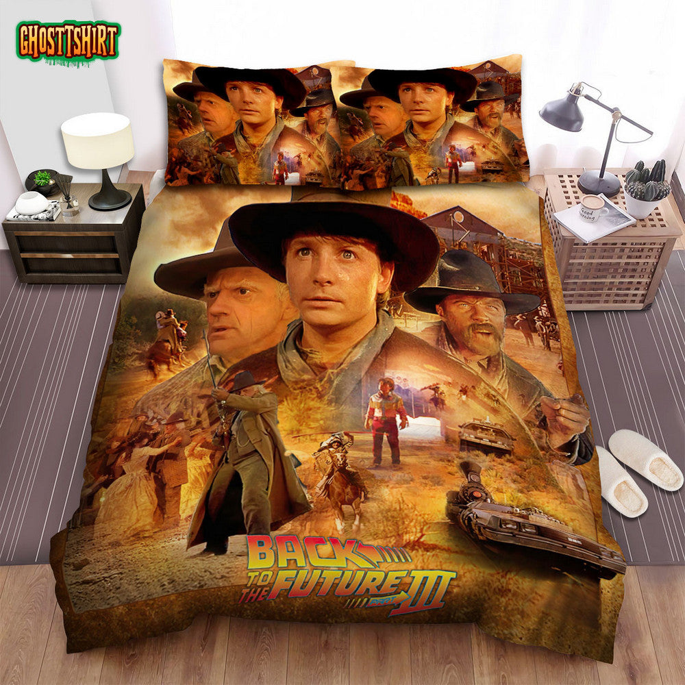 Back To The Future Part Iii Movie Poster 1 Bed Sheets Spread Comforter Duvet Cover Bedding Set
