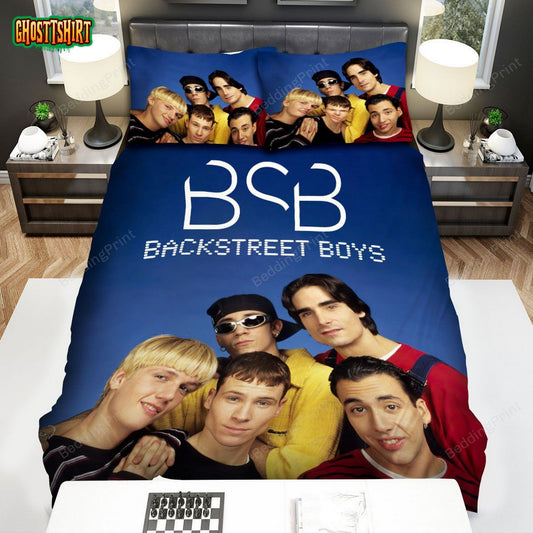 Backstreet Boys 90s Wallpaper Bed Sheets Spread Duvet Cover Bedding Set