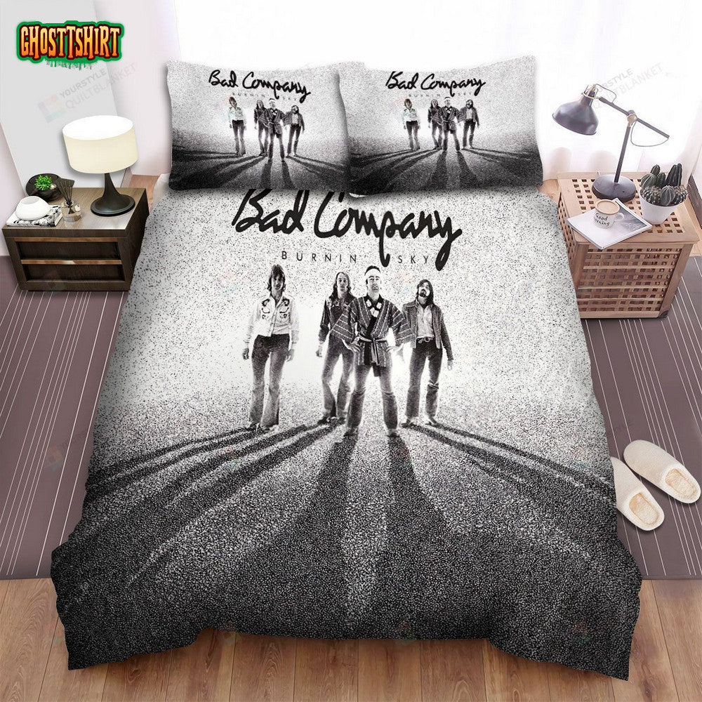 Bad Company Band Album Burnin' Sky Bed Sheets Spread Comforter Duvet Cover Bedding Set