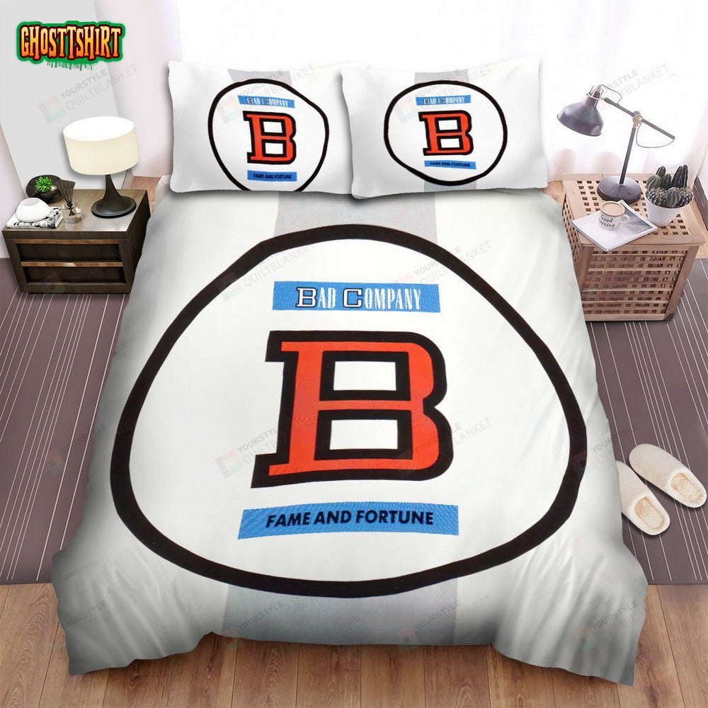 Bad Company Band Album Fame And Fortune Bed Sheets Spread Comforter Duvet Cover Bedding Set
