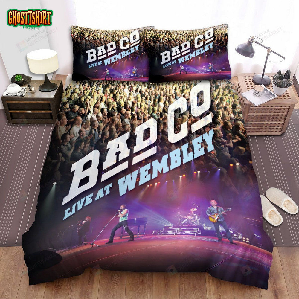 Bad Company Band Album Live At Wembley Bed Sheets Spread Comforter Duvet Cover Bedding Set