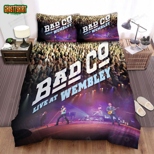 Bad Company Band Album Live At Wembley Bed Sheets Spread Comforter Duvet Cover Bedding Set