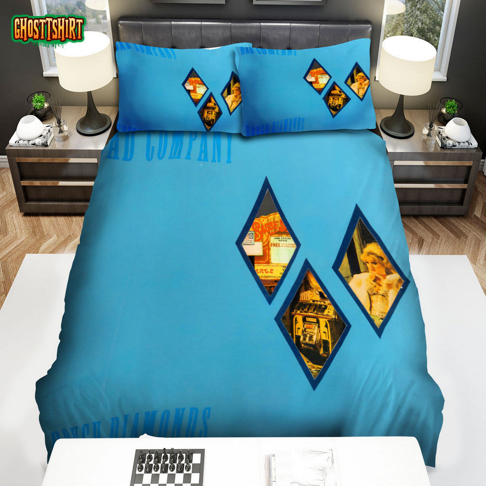 Bad Company Band Album Rough Diamonds Bed Sheets Spread Comforter Duvet Cover Bedding Set