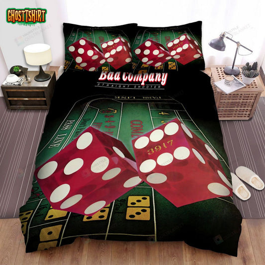 Bad Company Band Straight Shooter Bed Sheets Spread Comforter Duvet Cover Bedding Set