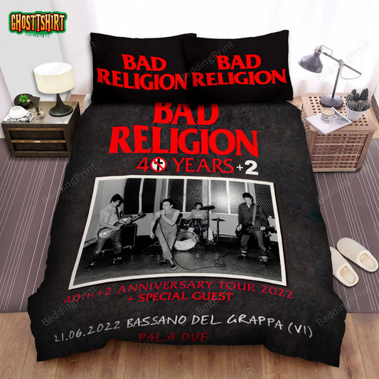 Bad Religion Band 40th+2 Anniversary Bed Sheets Duvet Cover Bedding Set