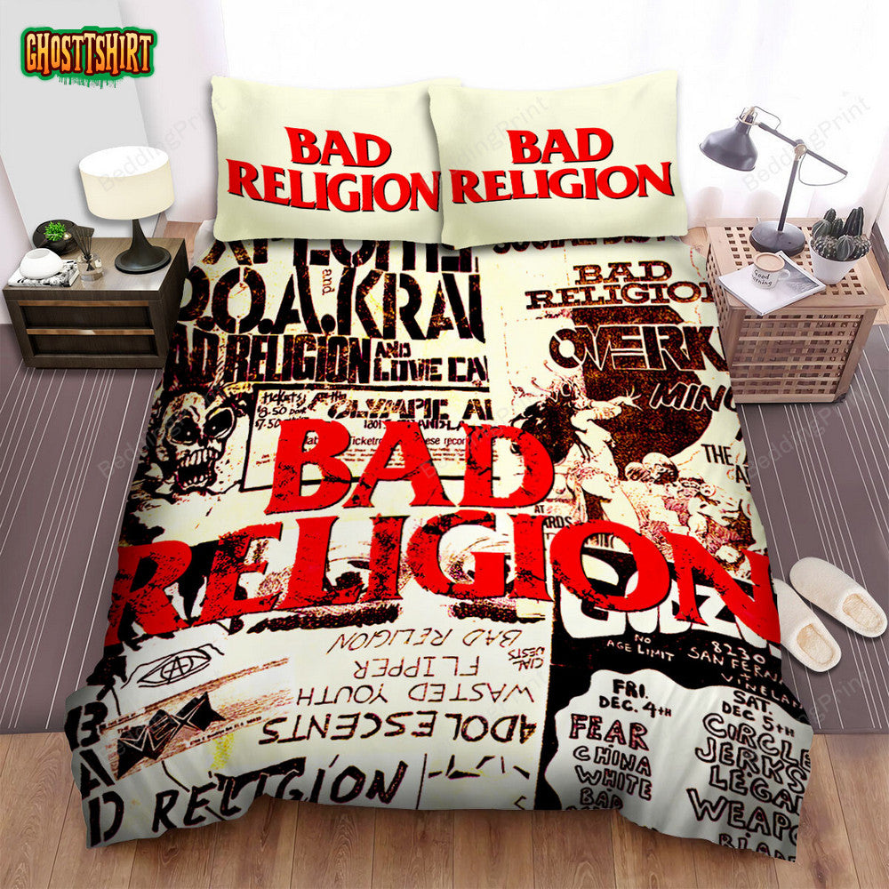 Bad Religion Band All Ages Album Cover Bed Sheets Duvet Cover Bedding Set