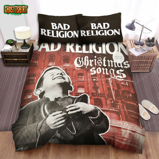 Bad Religion Band Christmas Songs Album Cover Bed Sheets Duvet Cover Bedding Set