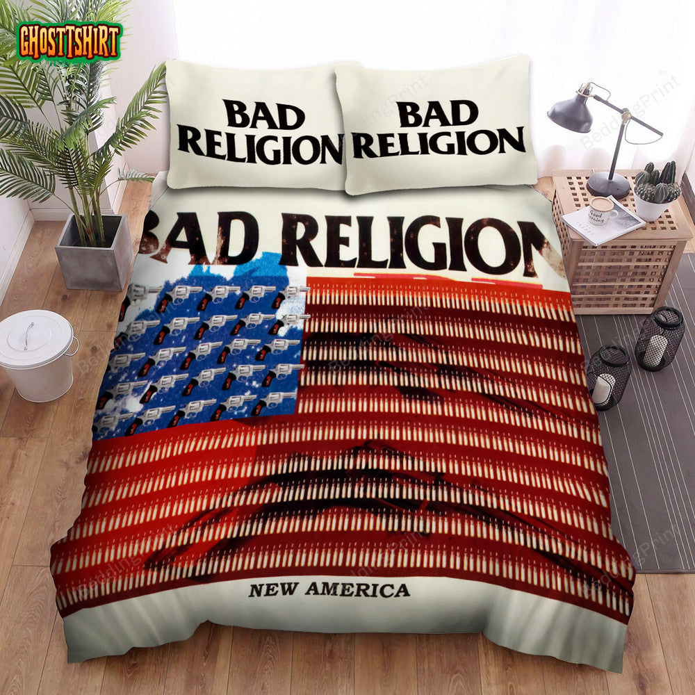 Bad Religion Band New America Album Cover Bed Sheets Duvet Cover Bedding Set