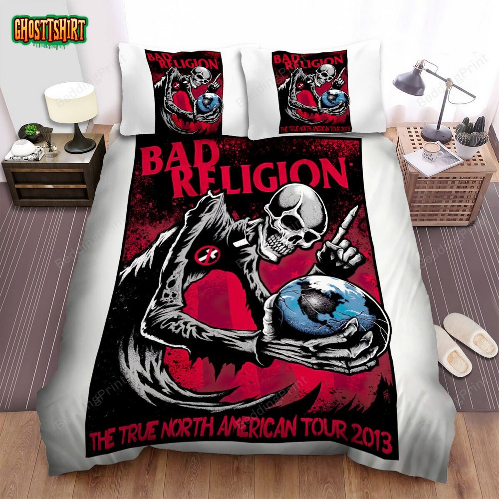 Bad Religion Band Skeleton Art Bed Sheets Duvet Cover Bedding Set
