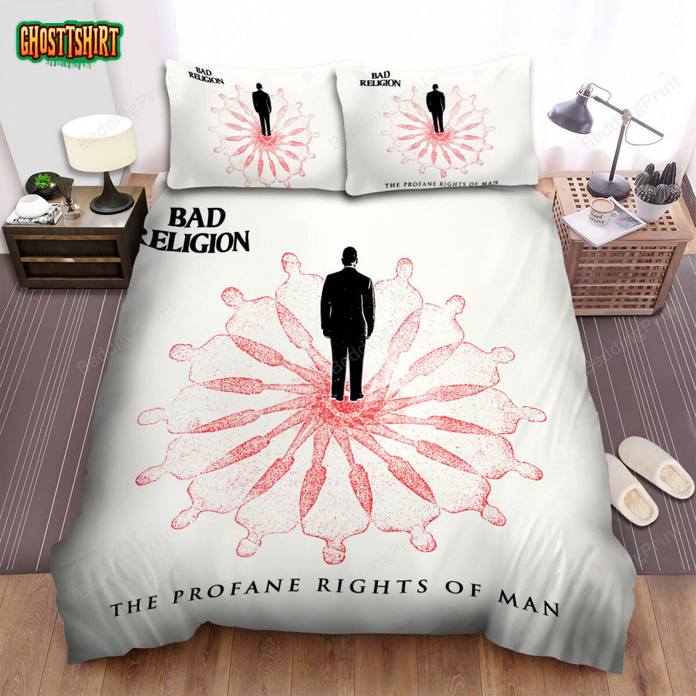 Bad Religion Band The Profane Rights Of Man Album Cover Bed Sheets Duvet Cover Bedding Set
