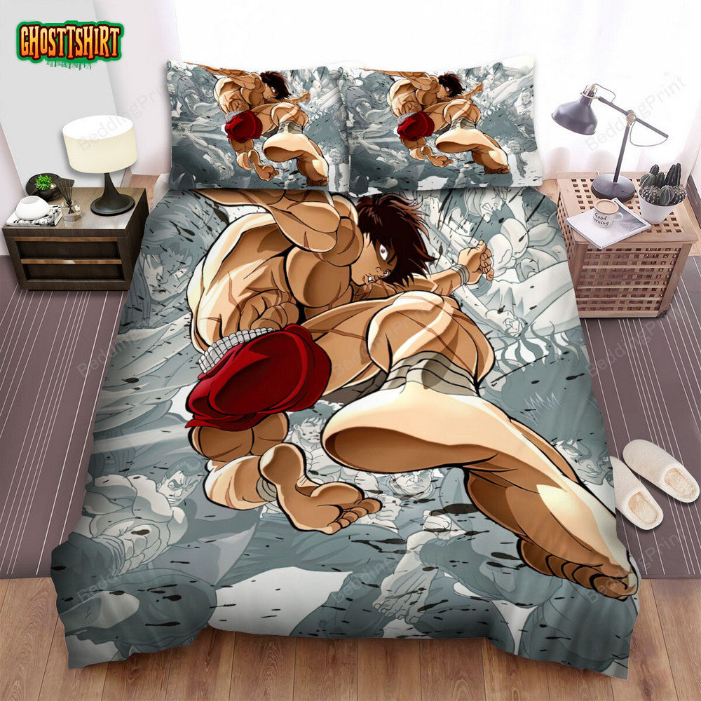 Baki High Back Kick Art Poster Bed Sheets Spread Duvet Cover Bedding Set