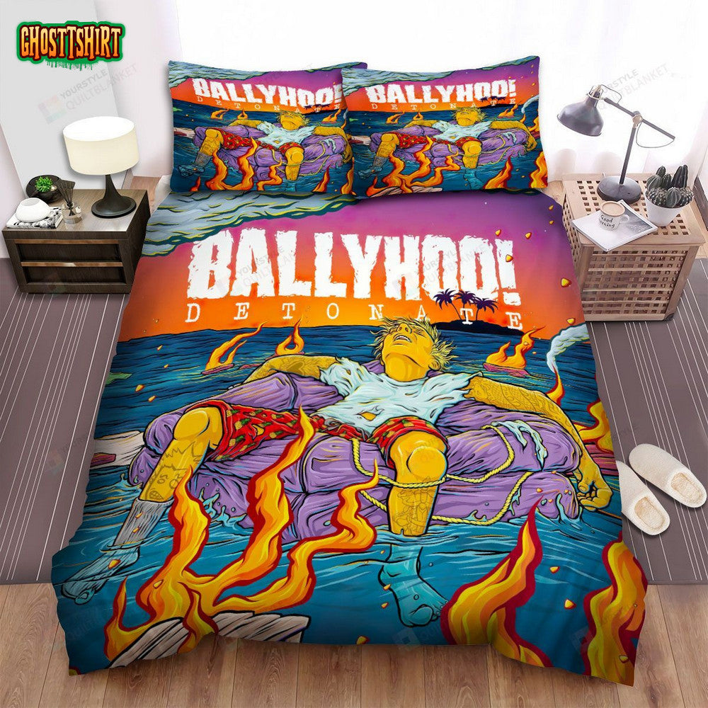 Ballyhoo Music Cheers! Album Bed Sheets Spread Comforter Duvet Cover Bedding Set