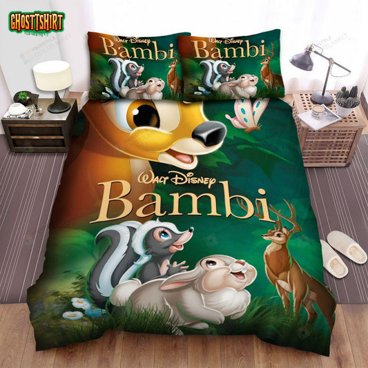 Bambi The Poster Bed Sheets Spread Duvet Cover Bedding Set