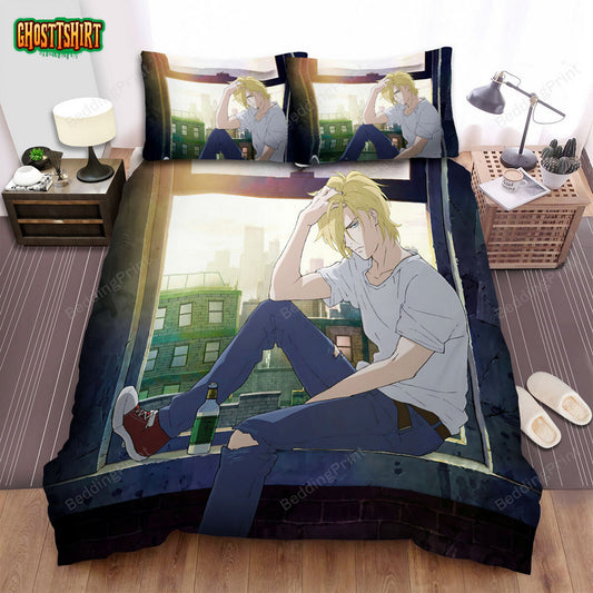 Banana Fish Anime Ash Lynx Bed Sheets Duvet Cover Bedding Set