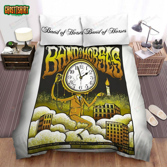 Band Of Horses Band Clock Bed Sheets Spread Comforter Duvet Cover Bedding Set