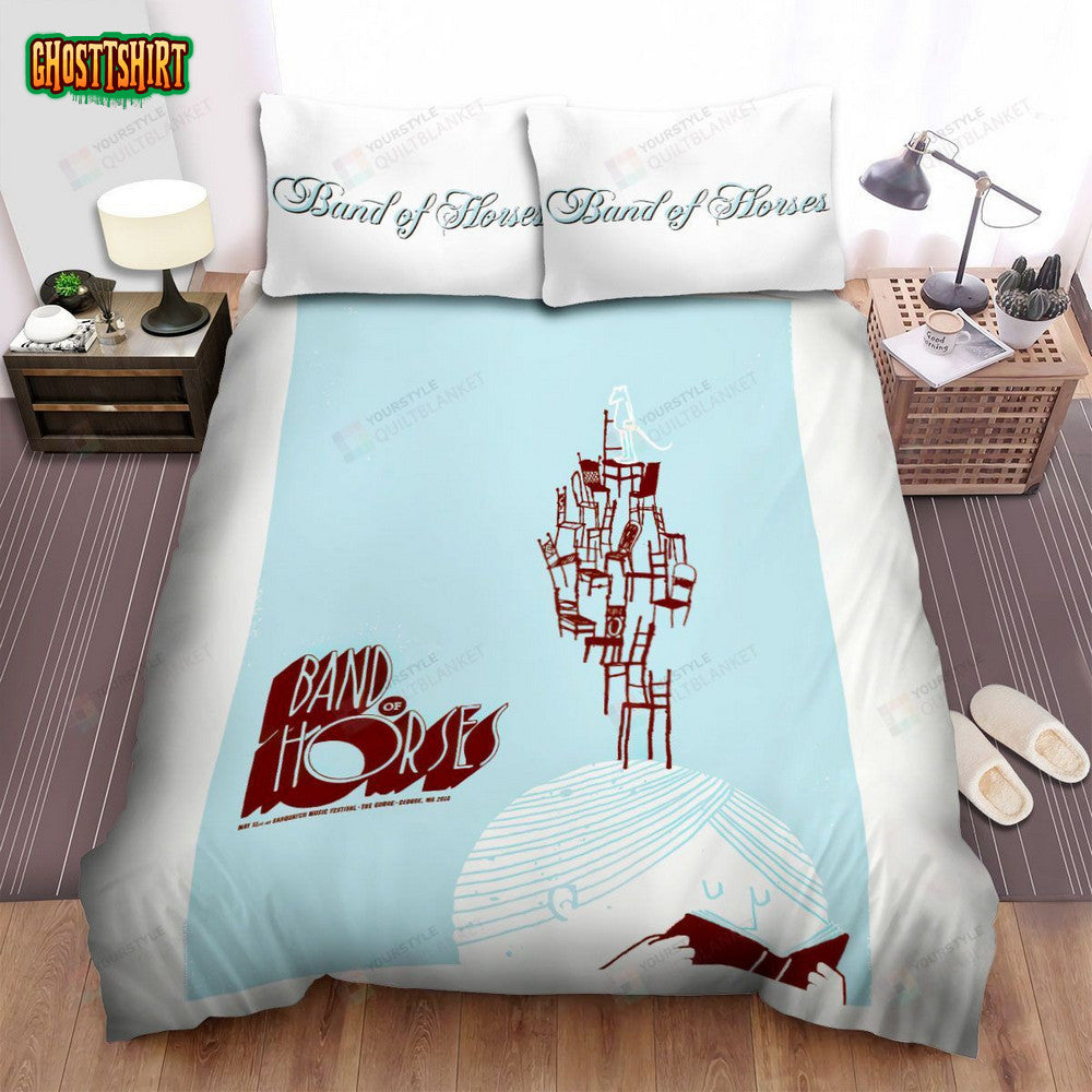 Band Of Horses Band Knowledge Building Bed Sheets Spread Comforter Duvet Cover Bedding Set