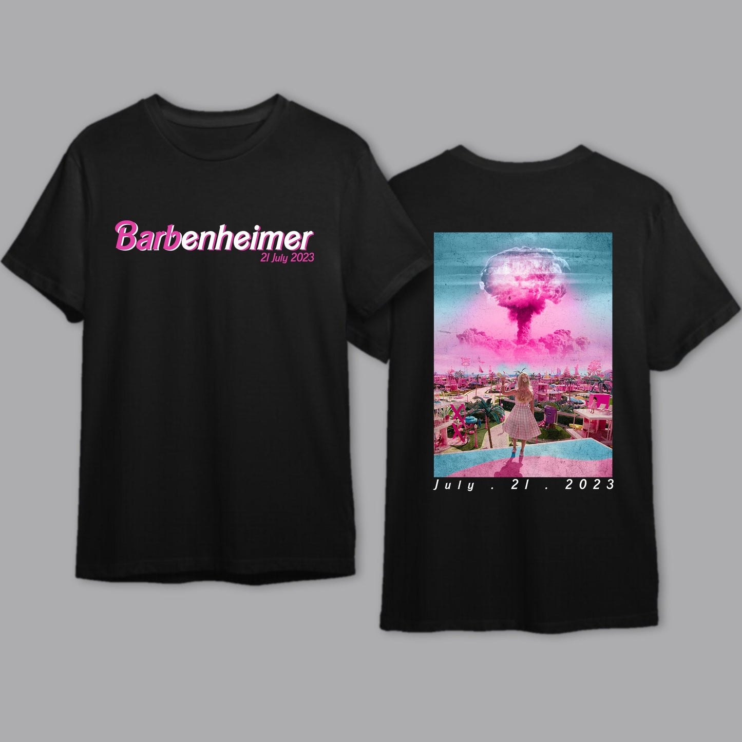 Barbenheimer Barbie Movie Oppenheimer T- Shirt