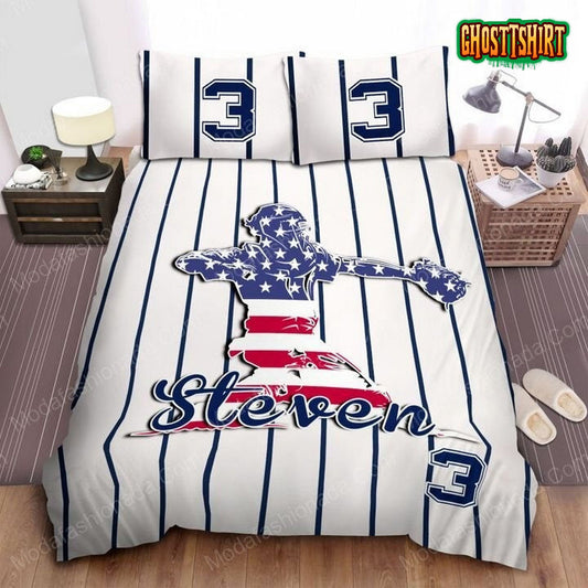 Baseball Catcher American Player Sport 23 Bedding Set