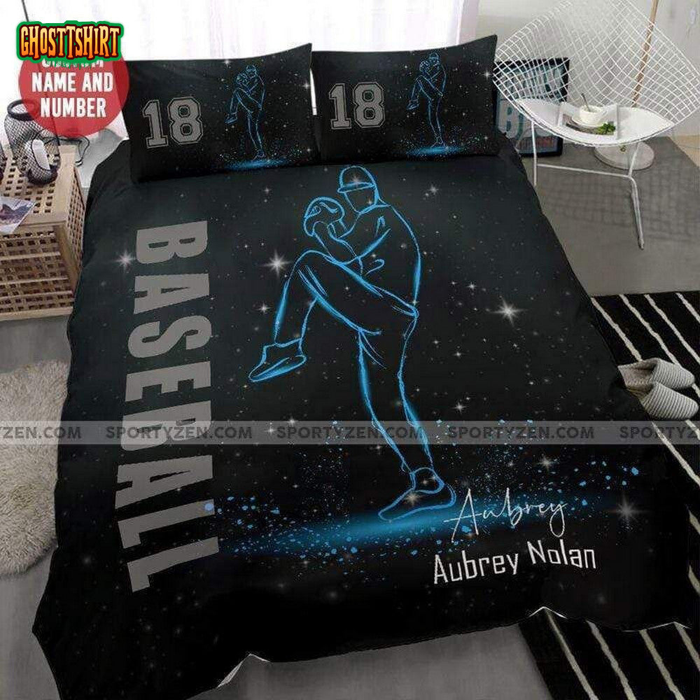 Baseball Light Custom Duvet Cover Bedding Set