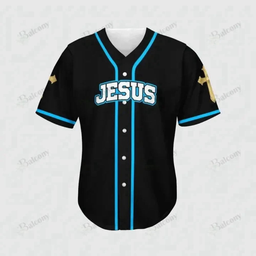 Baseball Tee Miraculous lion with a shining cross Baseball Jersey 137 - Aopprinter