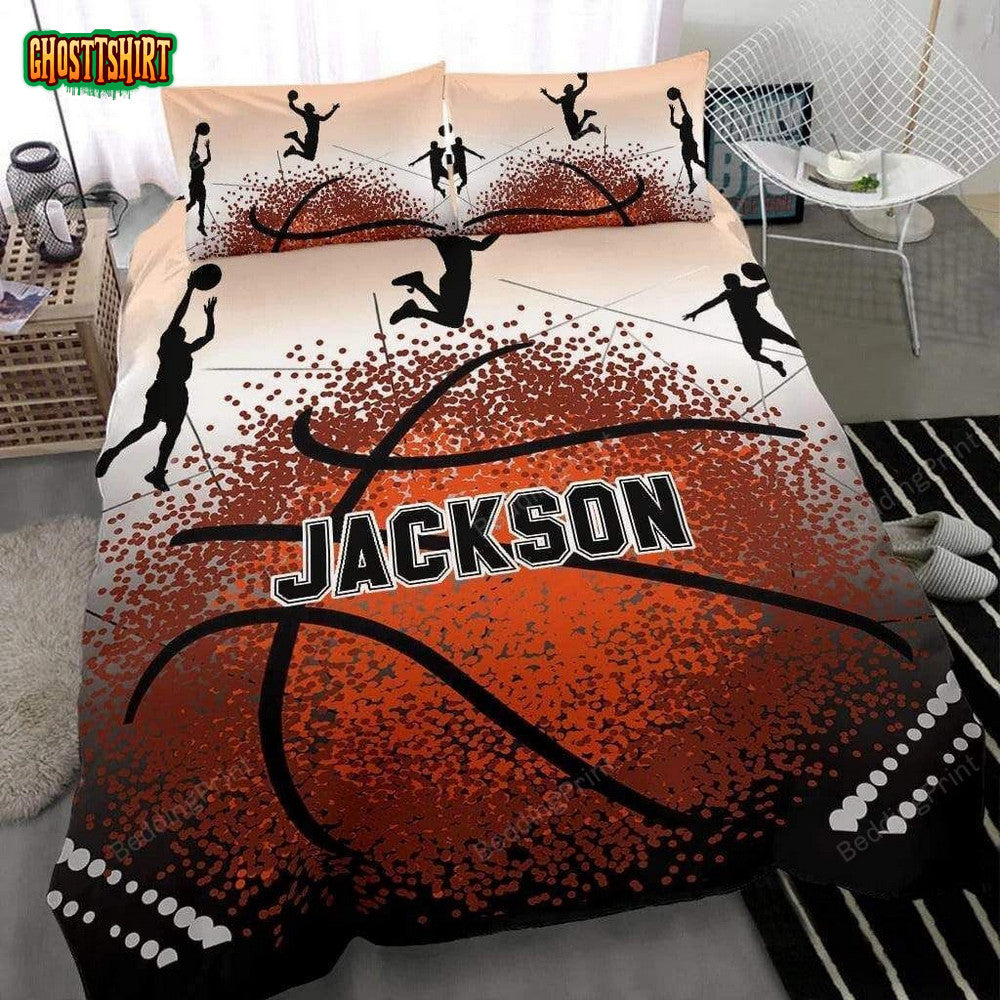 Basketball Personalized Custom Name Bedding Set