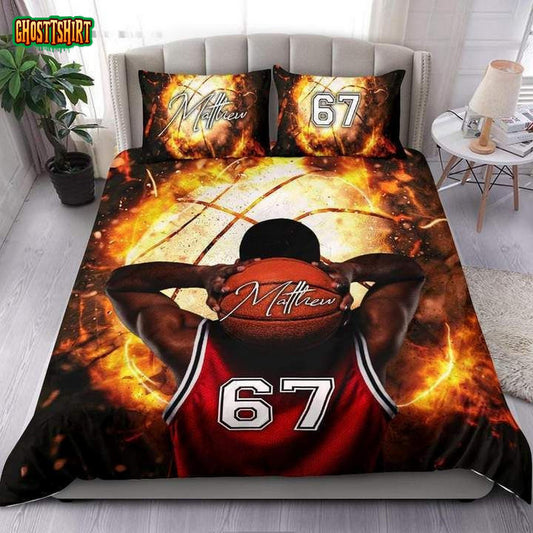 Basketball Player Custom Duvet Cover Bedding Set
