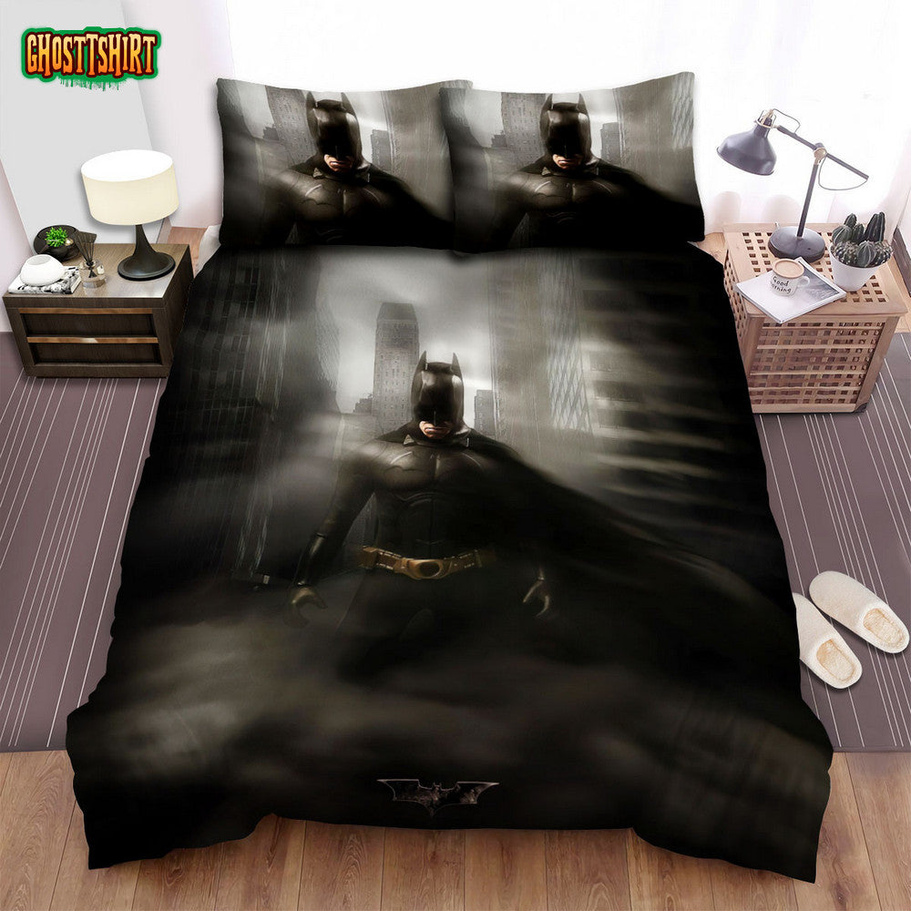 Batman Begins Movie Poster I Bed Sheets Spread Comforter Duvet Cover Bedding Set