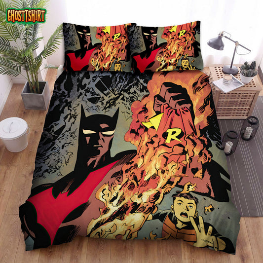 Batman Beyond Animated Series Art 10 Bed Sheets Duvet Cover Bedding Set